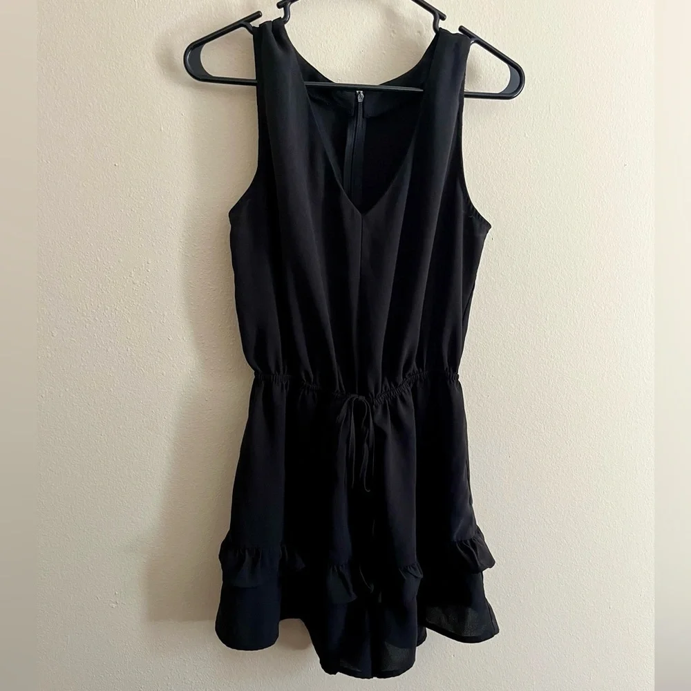 Flowy Black Romper